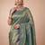 Teal teal kanjivaram woven design sarees with blouse piece unstiched blouse