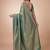 Teal teal kanjivaram woven design sarees with blouse piece unstiched blouse