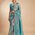 Blue blue kanjivaram woven design sarees with blouse piece unstiched blouse