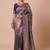Blue blue kanjivaram woven design sarees with blouse piece unstiched blouse