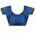 Blue blue kanjivaram woven design sarees with blouse piece unstiched blouse