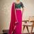 Pink embellished embroidered saree
