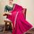 Pink embellished embroidered saree
