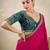 Pink embellished embroidered saree