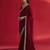 Maroon women embellished bordered sarees
