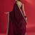 Magenta embellished saree with blouse piece
