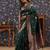 Green ethnic woven design banarasi saree