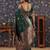 Green ethnic woven design banarasi saree