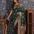 Green ethnic woven design banarasi saree
