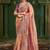 Rose embellished festive wear with matching blouse