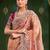Rose embellished festive wear with matching blouse