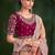 Rose embellished festive wear with matching blouse