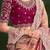 Rose embellished festive wear with matching blouse
