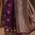 Burgundy woven design banarasi saree
