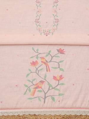 printed linen unstitched dress material 4