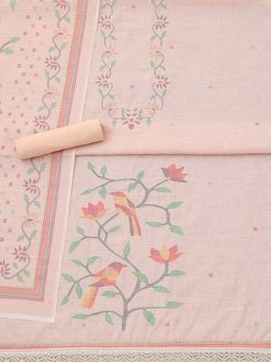 printed linen unstitched dress material 5