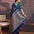 Navy blue woven design sarees