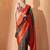 Green woven design saree with blouse