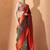 Green woven design saree with blouse
