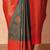 Green woven design saree with blouse