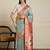 Green paithani woven design saree with blouse