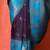 Blue woven design banarasi sarees with blouse piece