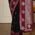 Black women woven design zari banarasi saree with unstitched blouse