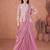 Purple ready to wear jacket style saree