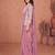 Purple ready to wear jacket style saree