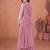 Purple ready to wear jacket style saree