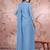 Blue ready to wear jacket style saree