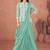 Sea green ready to wear jacket style saree