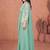 Sea green ready to wear jacket style saree