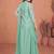 Sea green ready to wear jacket style saree