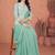Sea green ready to wear jacket style saree