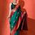 Green sangria woven design paithani saree with unstitched blouse
