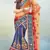 Multicolor Brocade And Net Embroidered Work Unstitched Lehenga Choli