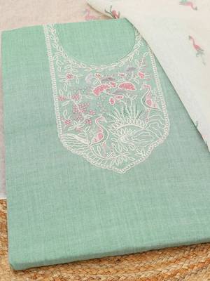 printed unstitched dress material 2