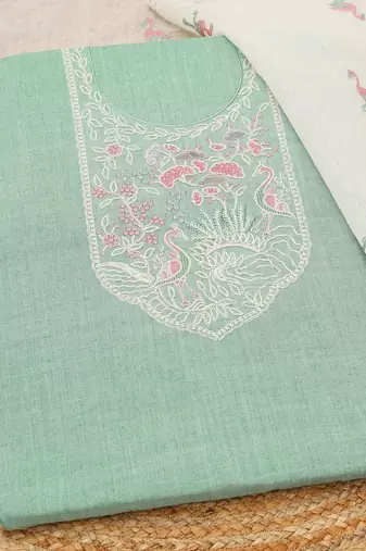 printed unstitched dress material