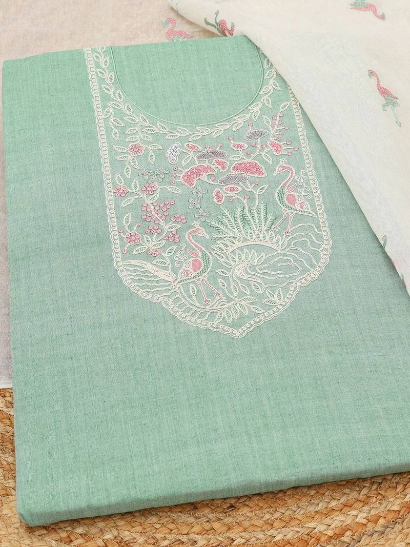 printed unstitched dress material