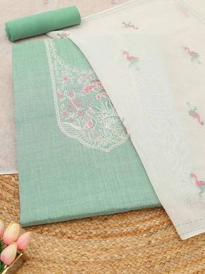 printed unstitched dress material 1