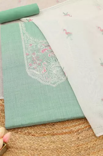 printed unstitched dress material