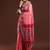 Pink woven design saree with blouse