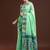 Green woven design muga saree with blouse
