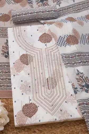printed unstitched dress material