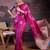 Pink woven design banarasi saree