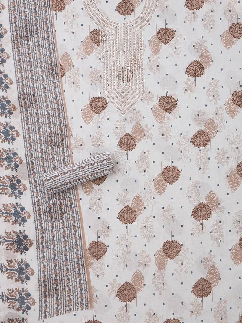 printed unstitched dress material