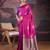 Pink woven design banarasi saree