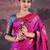 Pink woven design banarasi saree