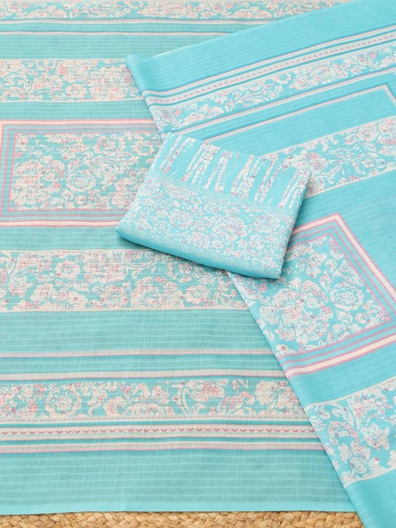 printed unstitched dress material
